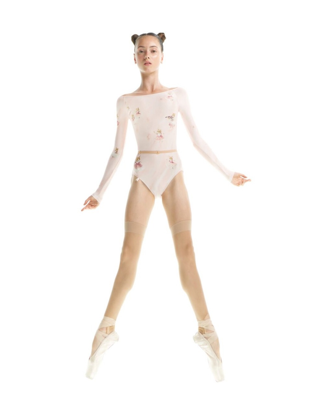MOUSY – BOATNECK LEOTARD WITH LONG SLEEVES – BABY BLUSH - NISARAT